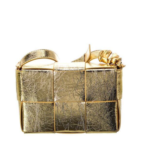 Tiffany & Fred Paris Woven Metallic Leather Crossbody - Picture 2 of 3